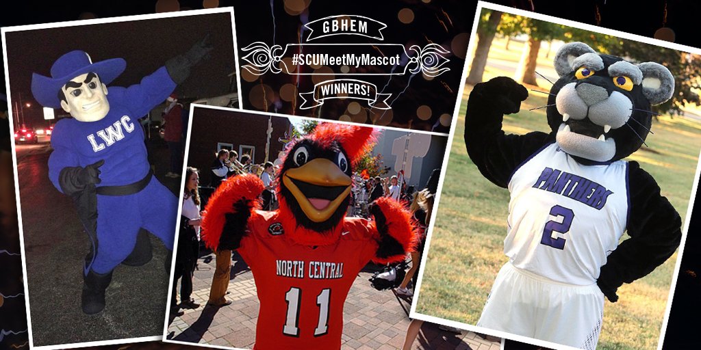 umcscu's tweet photo. The winners in the #SCUMeetmymascot @NCAA @marchmadness Challenge are: Most Retweets as of April 8, 12noon, @KyWesleyan with 311 Retweets! Best Mascot Photograph, @northcentralcol @CardinalChippy and Best Mascot Story goes to @LindseyWilson @LWC_MascotBob Thank you to everyone!! https://t.co/DNu9p8NfM0