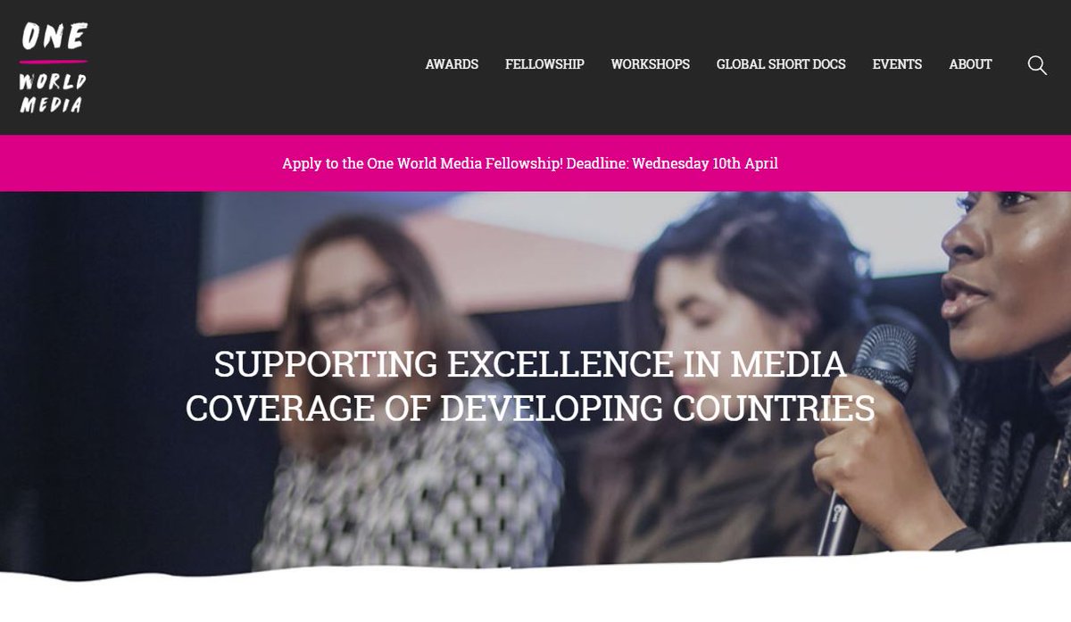 CodingLikeGirl's tweet image. 1 more Nomination to the list 💜
One World Media @onewm  Digital Media Award 
THANKS to your mission, we are #StrongerTogether 

oneworldmedia.org.uk/awards/longlis…

and thanks, once again to our supporters @journagrants @ajlabs
#codinglikeagirl #FreePress #womenintech #gendergap