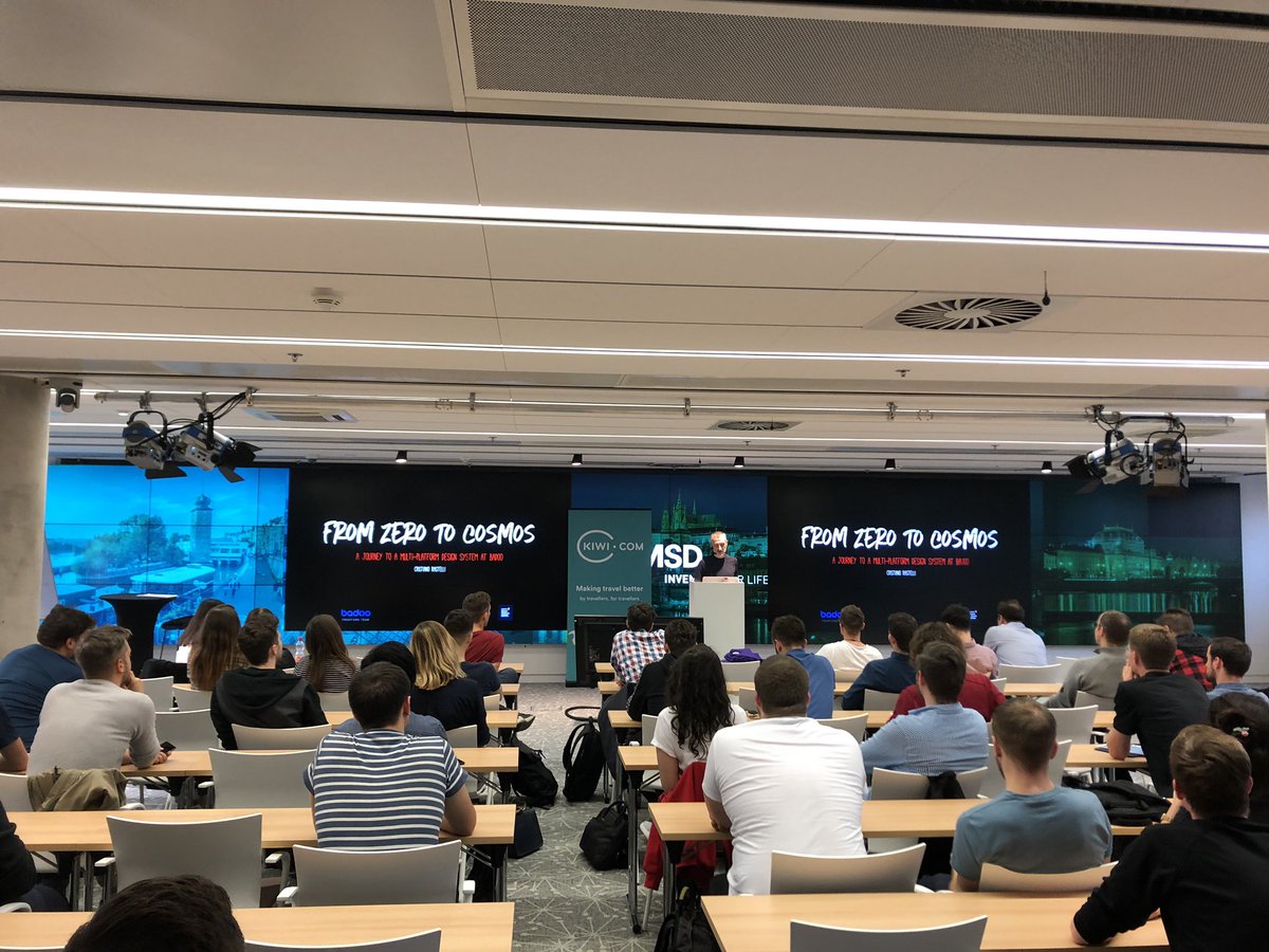 designsystemycz's tweet image. And now in Prague! @areaweb from @BadooTech is talking about their journey to efficient design system! #TechWeekCE #czechDSC