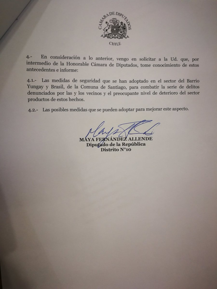 bancadaPSchile's tweet photo. Diputada @Mayafernandeza ingresa oficios dirigidos a @Carabdechile, @PDI_CHILE, @min_interior, @SubPrevDelito y @Muni_Stgo solicitando información sobre medidas se van adoptar para combatir aumento de delincuencia que afecta a los barrio Yungay y barrio Brasil. @Barrio_Yungay https://t.co/BMqmJfy0HF