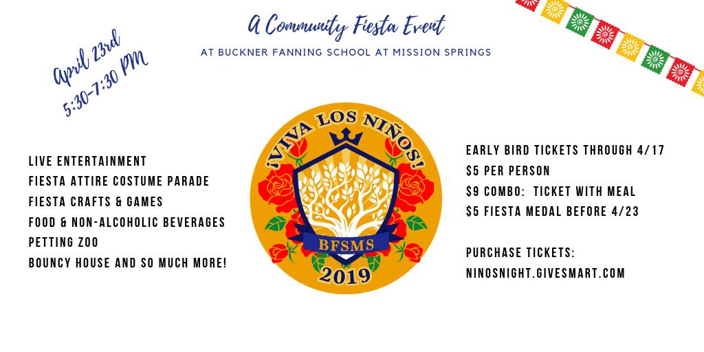 BFSMS1's tweet photo. Excited for our Viva los Ninos event on 4/23 from 5:30-7:30! Purchase tickets today at https://t.co/IRV1NEHTM4 @BFSMS1 https://t.co/Z0tVJ08hOS