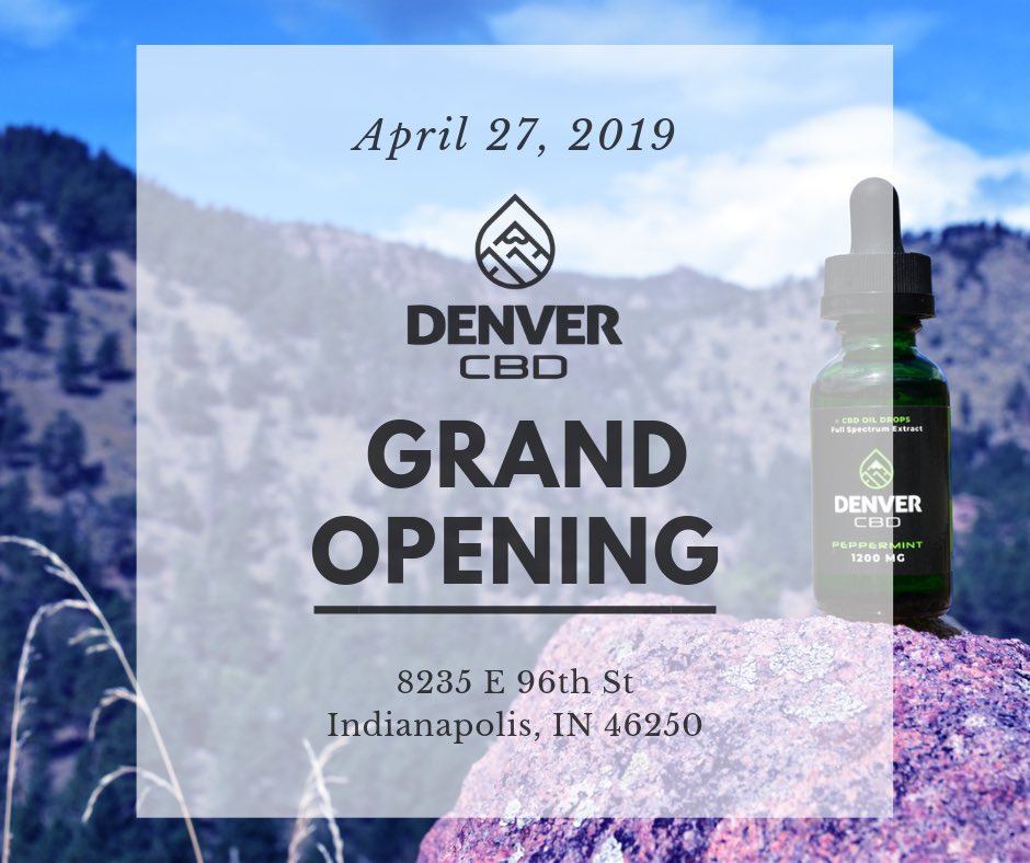 BiodynamicV's tweet image. We are excited to announce the grand opening of our Denver CBD retail store in Indy! Join us on 4/27/19 to learn more about the incredible benefits of CBD, as well as to try our CBD-infused Mesmer ChocolateTM.
Learn how CBD can help with pain, sleep, &amp;amp;more. Open 10am-8pm. #indy