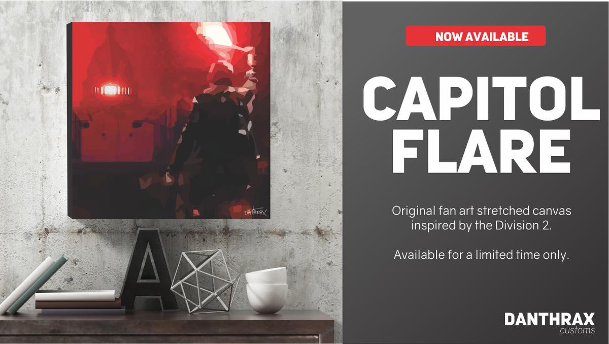 DanthraxCustoms's tweet photo. This one's for the Agents.  Capitol Flare - https://t.co/L040G6wTbq #Division2 @TheDivisionGame https://t.co/fWsyXZaij3