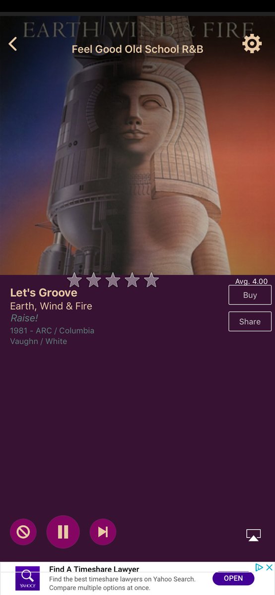 AccuRadioRandB's tweet photo. Let's Groove by Earth, Wind &amp; Fire on AccuRadio R&amp;B Feeling Good channel! https://t.co/0nZrrlJuhU