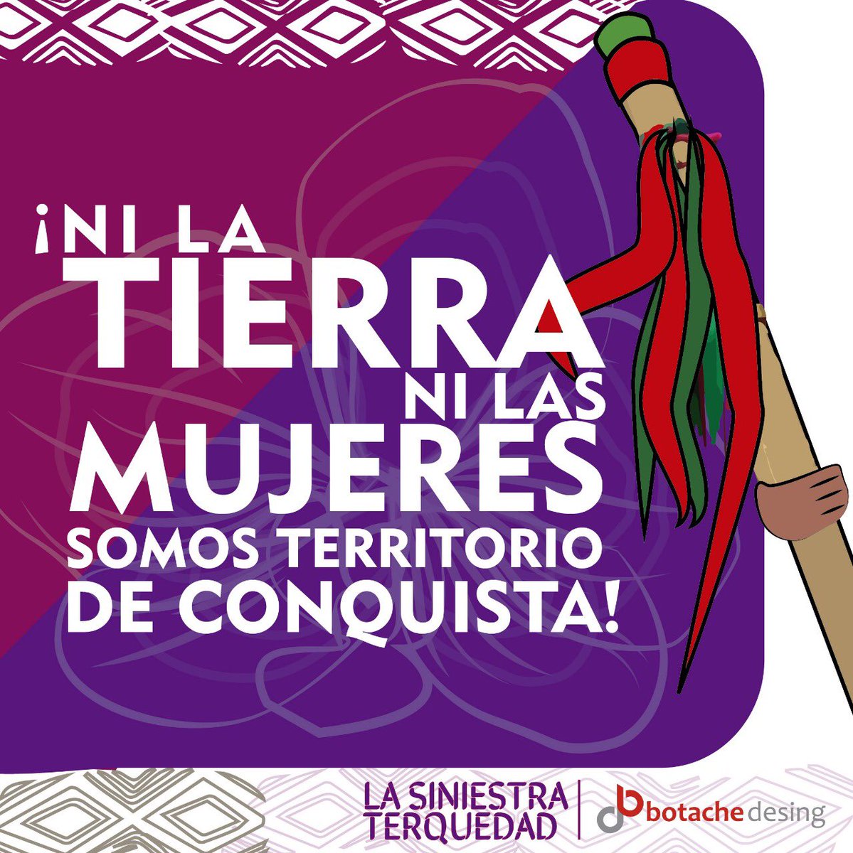 BotacheD's tweet photo. ¡Viva la Minga! ¡Ni la tierra ni las mujeres somos territorio de conquista! #VivaLaMinga
@siniestraterquedad @BotacheD
#VamosAlParoNacional #ElPuebloNoSeRindeCarajo
#MingaPorLaVida #Territorio #Indigenas #IlustracionDigital #Feminismo #BotacheDesing #SiniestraTerquedad https://t.co/5mipq06NPs