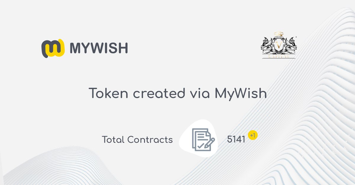 mywishplatform's tweet photo. V Capital created their Tron Token contract via MyWish.
https://t.co/izXgROqRvG
#MyWish  #Token  #TRON #Tronish https://t.co/Kpjew2EwF9