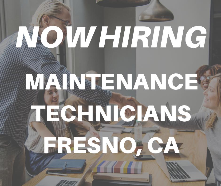 ConAmManagement's tweet photo. Are you a Maintenance Technician? Looking for a new opportunity with a great company? Fresno wants YOU! Click here to apply: https://t.co/QiEGVevoR8 https://t.co/vGcXvZpstu