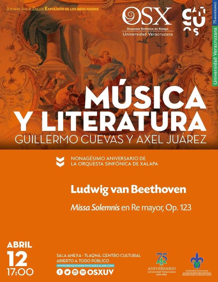 EmbajadoresOSX's tweet photo. Asiste a esta excelente charla con el Mtro. Guillermo Cuevas y @axeljuarezr ¡súper recomendable! 📚#TodosSomosOSX @DGDCulturalUV @soyxalapa https://t.co/DC9RQ3qfOC