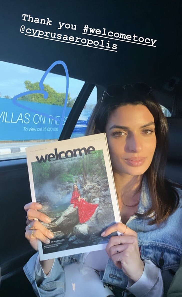CyprusAeropolis's tweet photo. .@TSotiropoulou the next cover of Welcome to Cyprus Magazine, reading the current issue on her way to Larnaka Airport!
Stay tuned! Next issue coming soon! #ToniaSotiropoulou #WelcometoCy #HermesAirportsMagazine #ComingSoon https://t.co/YzRFuOJMqr