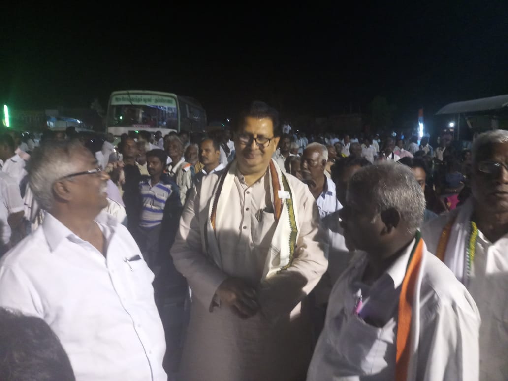 SanjaySDutt's tweet photo. Addressed Village meetings in #Pudukkotai Assembly, with @INCIndia Candidate of #Tiruchirappalli LS seat Brother @ThiruArasarINC .
The mood of the People is for #RahulGandhiForPM &amp; #StalinForCM.
#SuThirunavukarrasar victory from Trichy with record margin is a foregone conclusion. https://t.co/JXh7OHKnvj