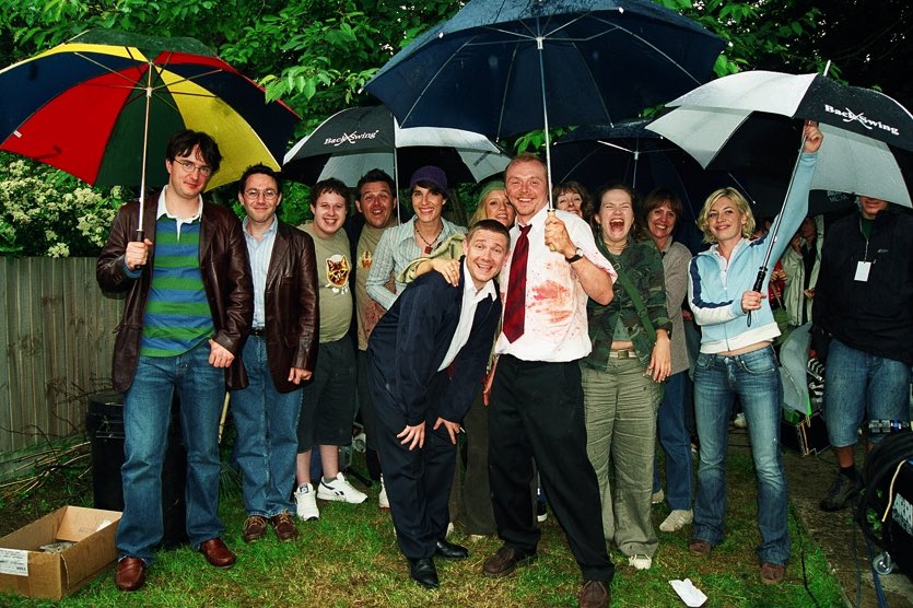 edgarwright's tweet photo. #shaunofthedead came out 15 years ago in the UK today. It totally changed my life. I can’t thank anyone enough who had any part in making it - big or small. I’ll get you a pint in the Winchester next time I see you x https://t.co/4UXYNyKDGs