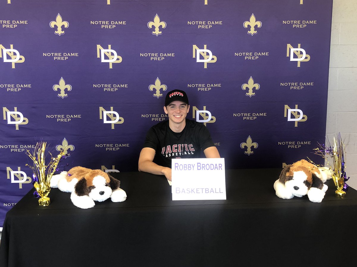Notre Dame Prep Athletics (@ndp_athletics) on Twitter photo Basketball | Robby Brodar has announced his intentions to continue his athletic career at Pacific University (OR).
#NextLevelSaints #GoBoxers <a href="/GoBoxers/">Pacific Boxers</a> @BXRHPS Basketball | Robby Brodar has announced his intentions to continue his athletic career at Pacific University (OR).
#NextLevelSaints #GoBoxers <a href="/GoBoxers/">Pacific Boxers</a> @BXRHPS
