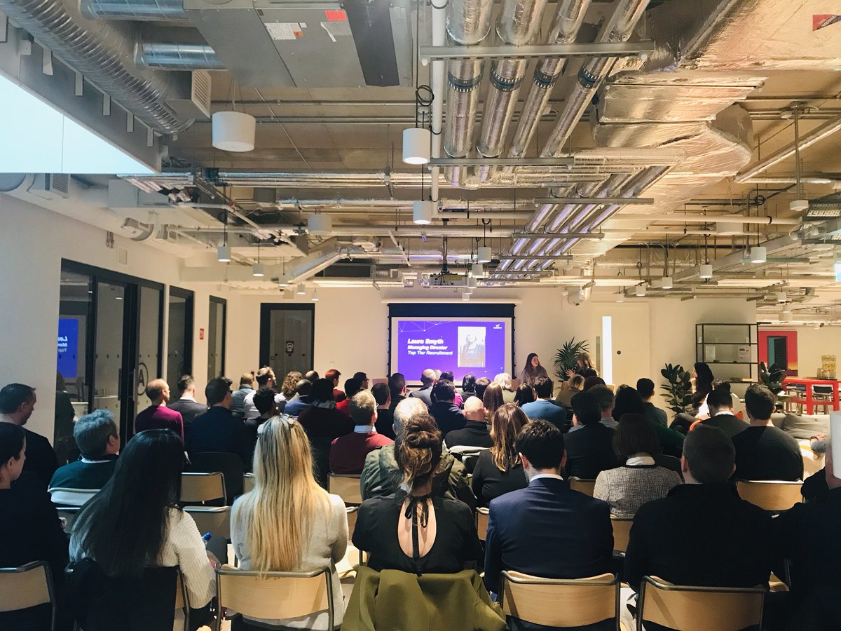 BlockW_'s tweet image. A full house at tonight’s #BlockW event. Thank you to our sponsors @toptierjobs and Blockchain Hub.