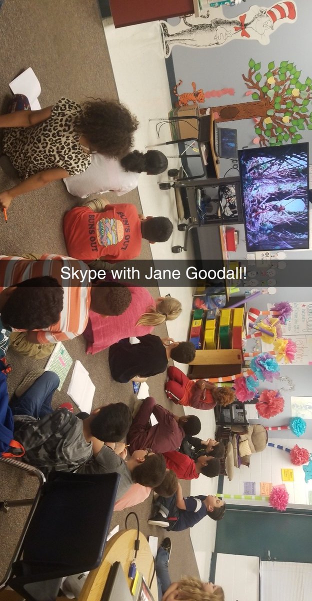 We learned so much today from our Skype with Dr. Jane Goodall!! #hces #weare3rd_hces #PerspectiveofHope #Skype2Learn <a href="/RootsandShoots/">Roots & Shoots USA</a> <a href="/JaneGoodallInst/">Dr. Jane Goodall & the Jane Goodall Institute</a> <a href="/DrJaneGoodall/">Dr. Jane Goodall</a>