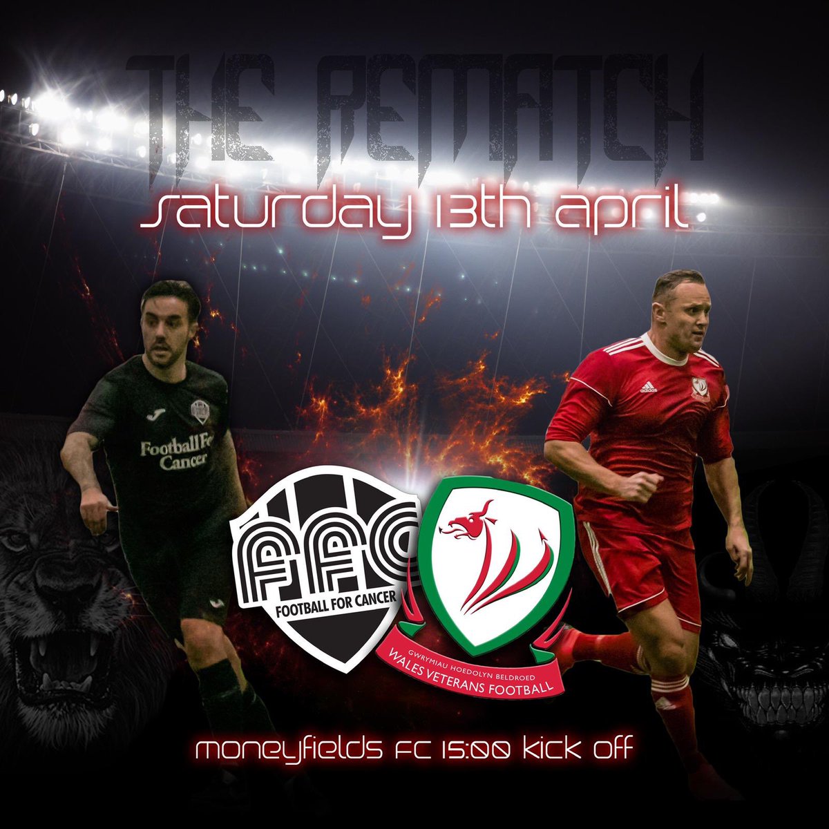 This Saturday we’re at <a href="/MONEYFIELDSFC/">Moneyfields FC</a> to play <a href="/WalesVets/">Wales Vets Football</a> 15:00 kick off!! Free entry to all but will have a donation bin as we will be collecting all your old unwanted sports clothing and boots #football #charity #ffc #eng #wales #friendly