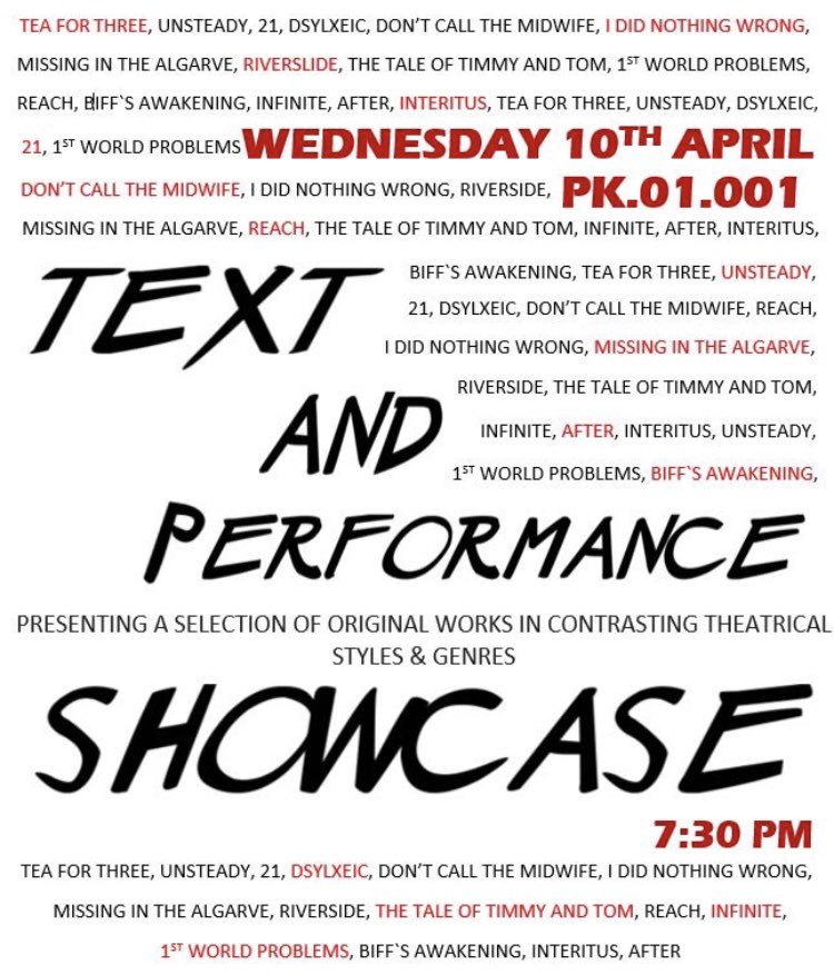 LCMActingThM's tweet photo. L5 Showcase is tomorrow and we could not be more excited! Here’s some sneak peeks of the pieces we’ve created! 🌟 #LCMTAP #LCMAWD @LCMLive https://t.co/HiecRrRFCe