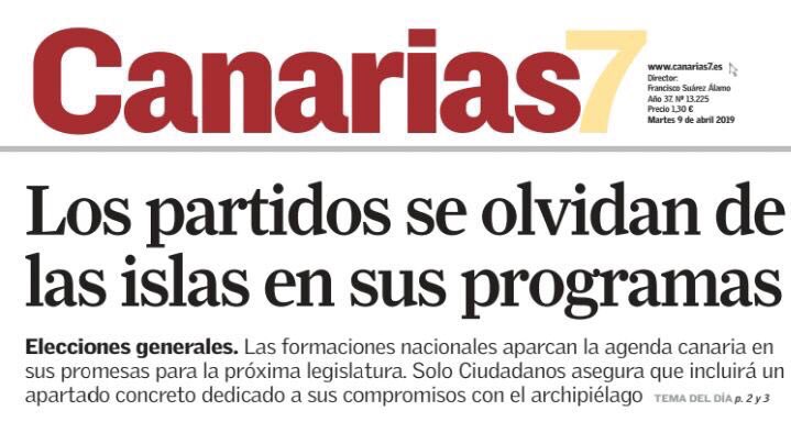 heridavilao's tweet photo. Una muestra más de lo que representa #Canarias para los partidos estatales. @PedroQuevedoIt ha demostrado que @Nueva_Canarias es la que va a #DefenderCanarias en Madrid... vía @canarias7 https://t.co/06tRrue5Bs