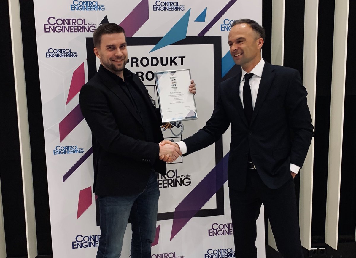 Happy to receive the Product of the Year award in Poland for #Lock500 with <a href="/PacePoland/">PACE Poland</a>! Well done, <a href="/TOSIBOX/">TOSIBOX</a> team! #ProduktRoku2018