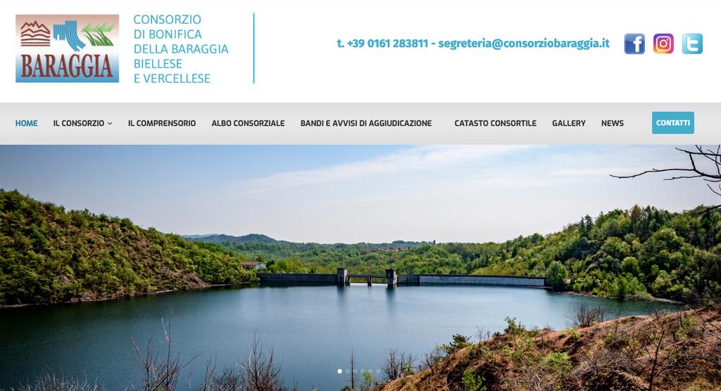 Siamo online! Il nuovo sito del Consorzio di Bonifica della Baraggia Biellese è semplice da navigare e responsive sugli smartphone. Oltre alla descrizione delle attività del Consorzio, troverete settimanalmente il bollettino meteo nell'area News: consorziobaraggia.it