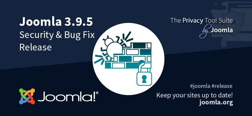 BearWebDesign's tweet image. Joomla 3.9.5 that was released today has been upgraded to all our Joomla clients&apos; websites. This is a security fix release for the 3.x series of Joomla which addresses 4 security vulnerabilities and contains 28 bug fixes and improvements.