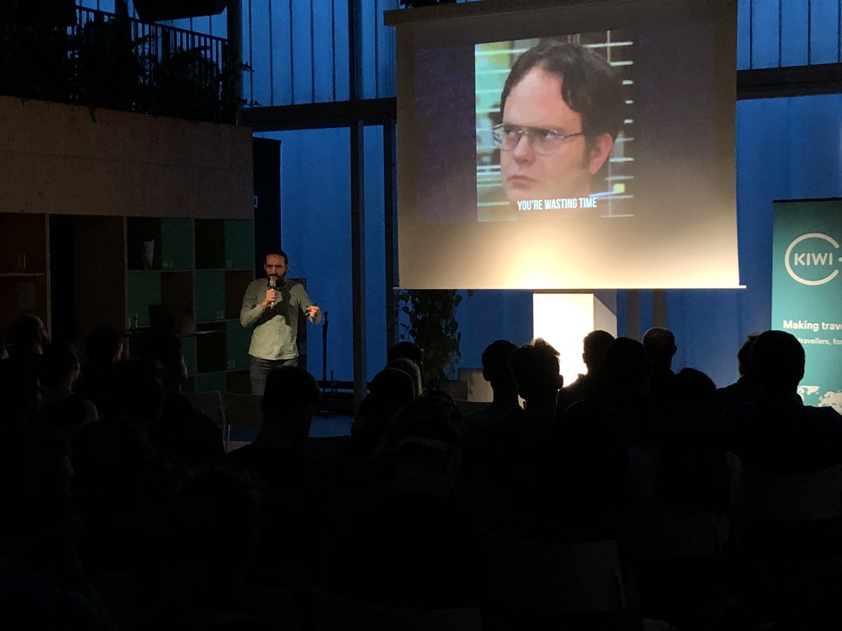 JanBleha's tweet image. How the company reacted when @mourner from @Mapbox presented an idea of creating an open map library as a possible competitor of @googlemaps #TechWeekCE