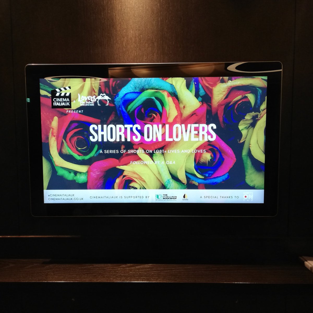Ready to begin #LoversFilmFestival at @RegentStCinema #ShortsOnLovers