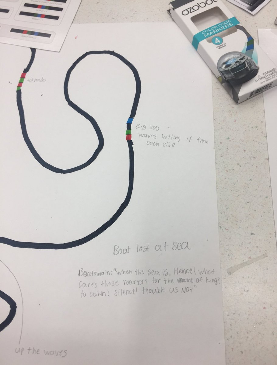 @MackinMaker This week students are programming Ozobots to act out scenes from Shakespeare’s The Tempest #RoboticsWeek #MakerEd #ISTELib #futurereadylibs #TXLChat