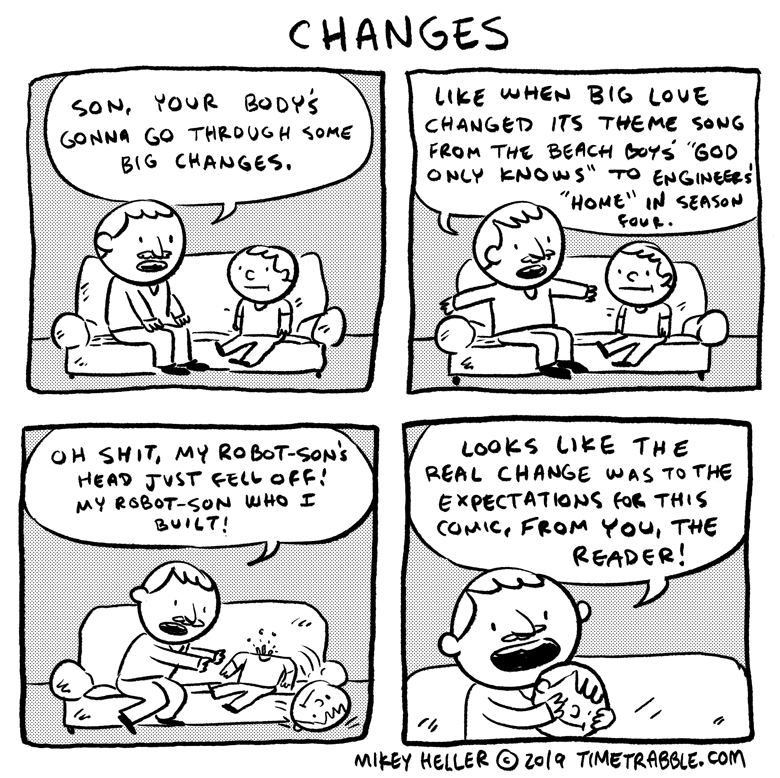 i drew a comic about changes 