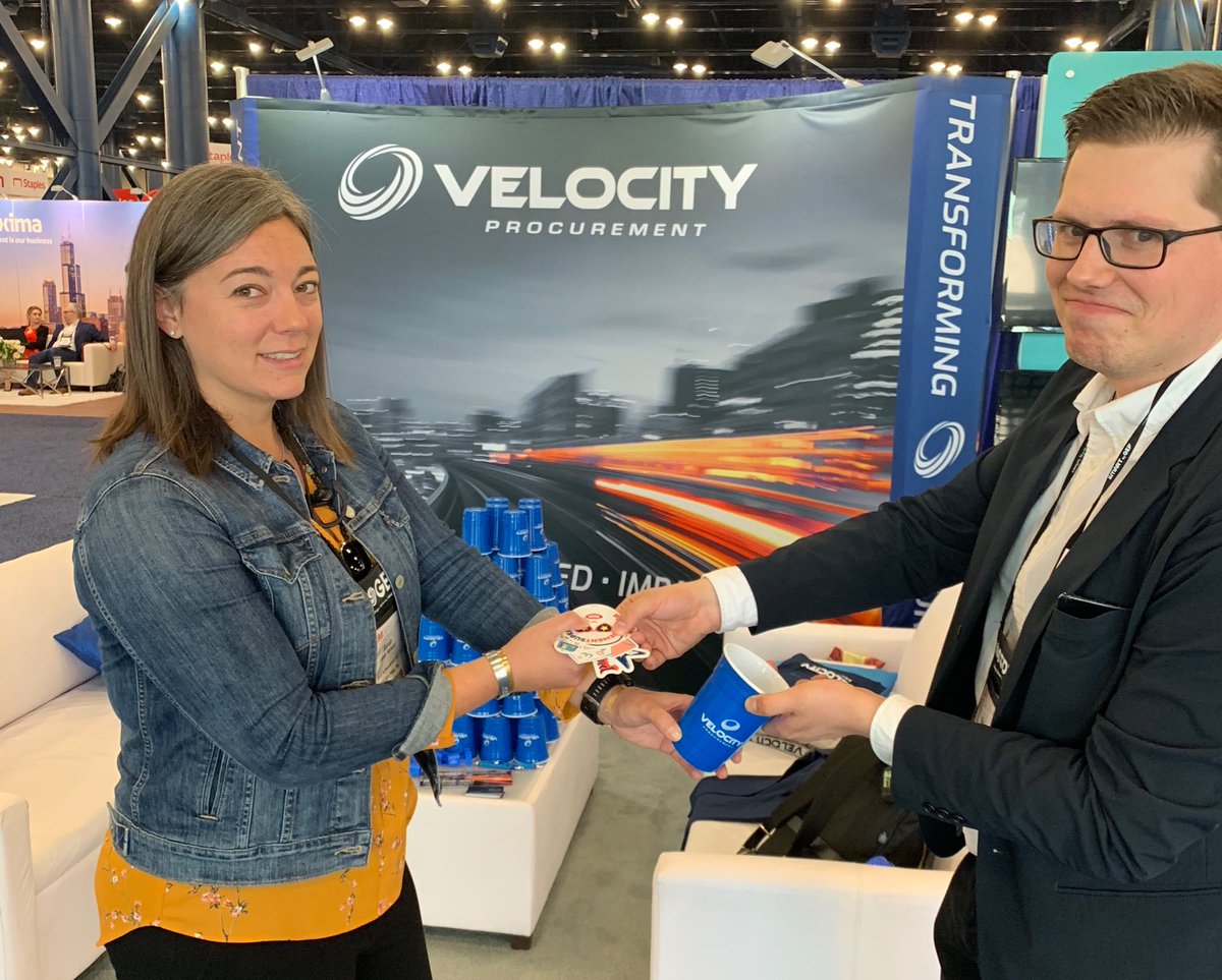 VelocityProcure's tweet photo. Time to call it a truce with @Sievo #ISM2019 #partnersinprocurement https://t.co/oYAKxQGPAR
