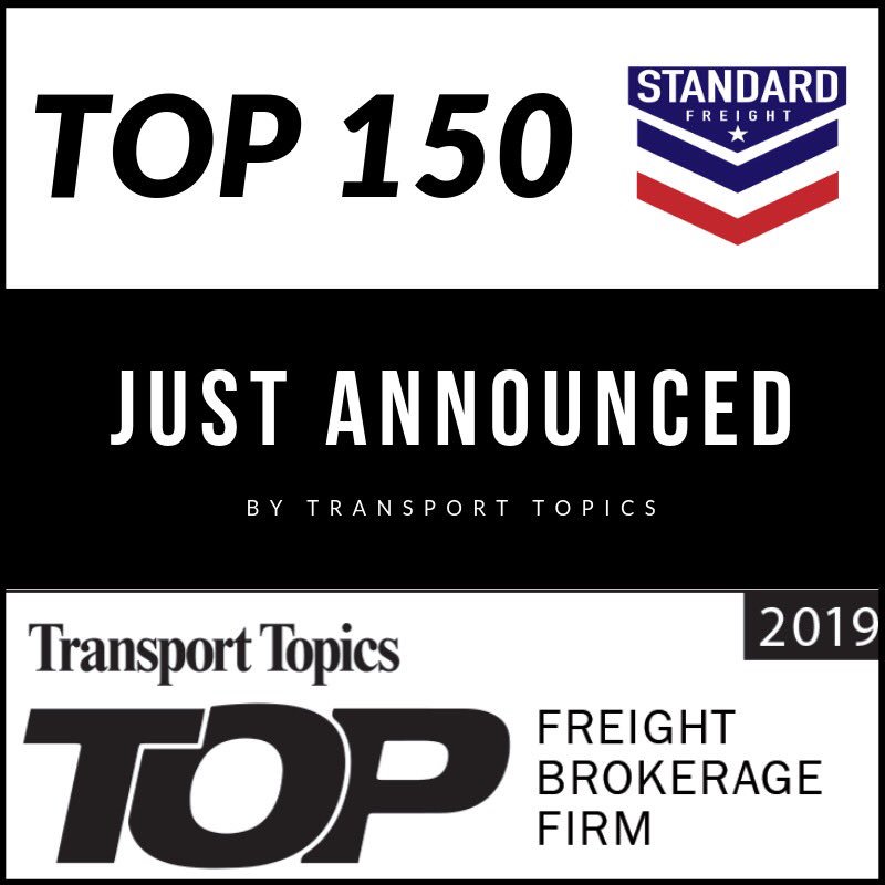 StandardFreight's tweet image. BREAKING NEWS: Standard Freight ranks among Transport Topics' 2019 List of Top Freight Brokerage Firms!

Thanks to our SF team, as well as our customers, carriers, and vendors for the opportunity to serve you THE STANDARD WAY!
#StandardFreight #TheStandardWay #Logistics #Freight