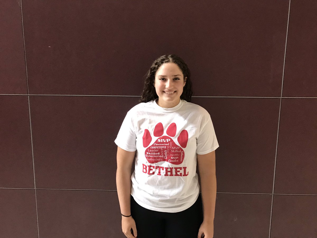 BethelSports's tweet photo. Congratulations to Lena DeFeo for being selected as the athlete of the week!#bethelpride https://t.co/uz9tnIfJx7