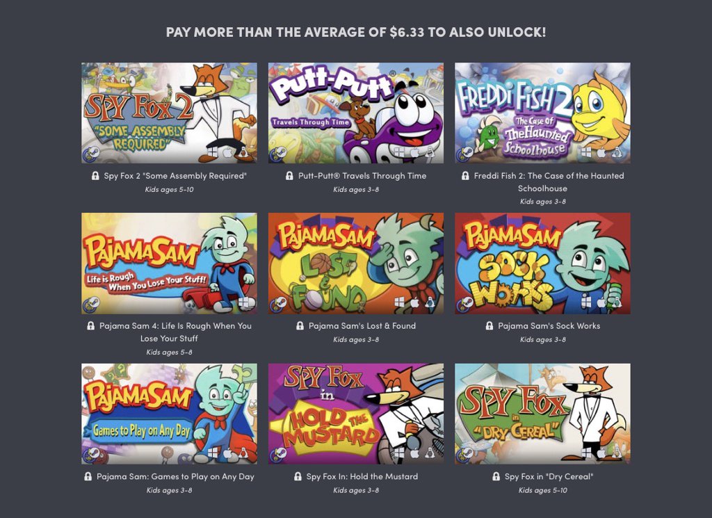 Wario64 On Twitter Humble Games Bundle Humongous Entertainment