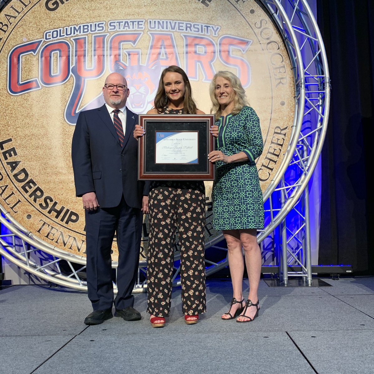 CSUCougars's tweet photo. Thank you to everyone who helped put together another incredible ‘Girls in the Game’.

Congratulations to all of our nominees and to @madbrownnnn for winning the inaugural scholarship! #GoCSU 🐾 https://t.co/xwRd8FMkiC