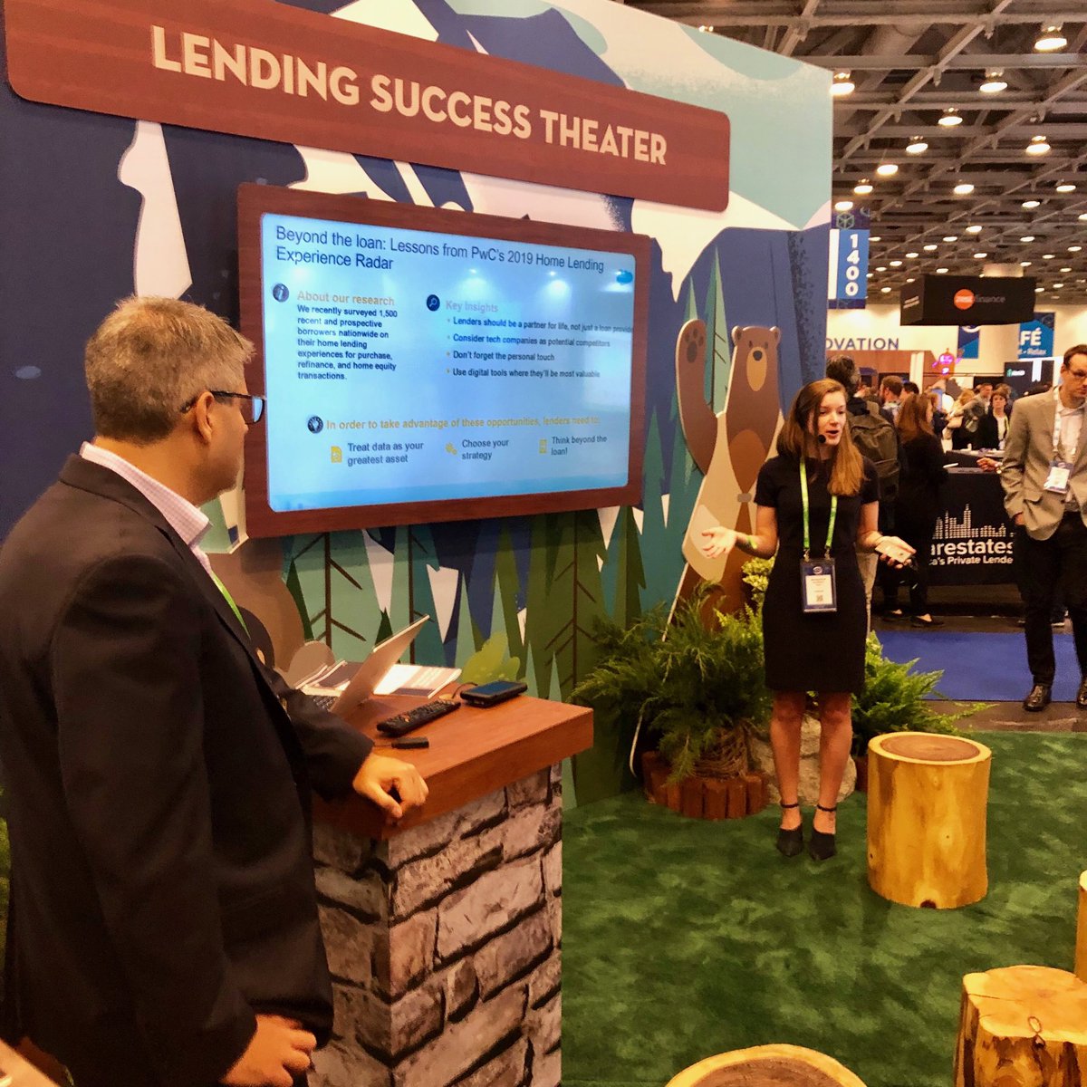 DLoftus2's tweet photo. Going Beyond the Loan with #PwCUS @RobertoGHern @partnerforce #LendItFintech https://t.co/S9wG0ehBbZ
