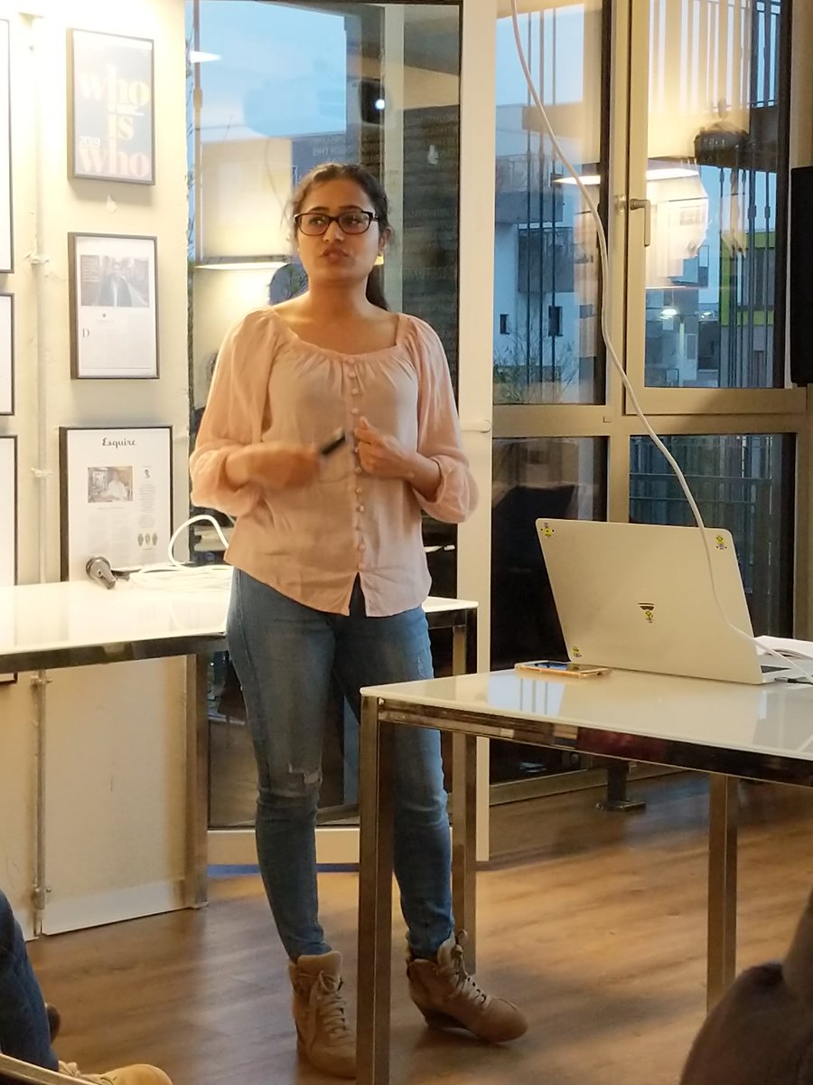 boydroid's tweet photo. "Interacting with machine is very easy, interacting with people is not." Great insights about why teams don't do Retrospective but should, explained with #ShuHaRi by Kirandeep Kaur, @HRS. #WebMeetup #Cologne @CHRONEXT @careersCHRONEX1 https://t.co/z4286F9Svf
