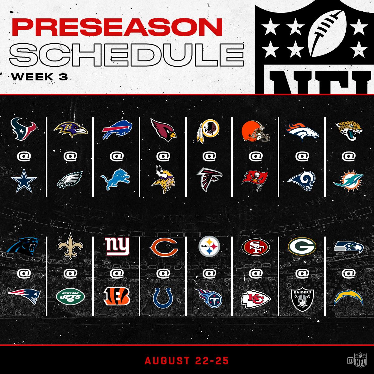 nfl preseason games for today