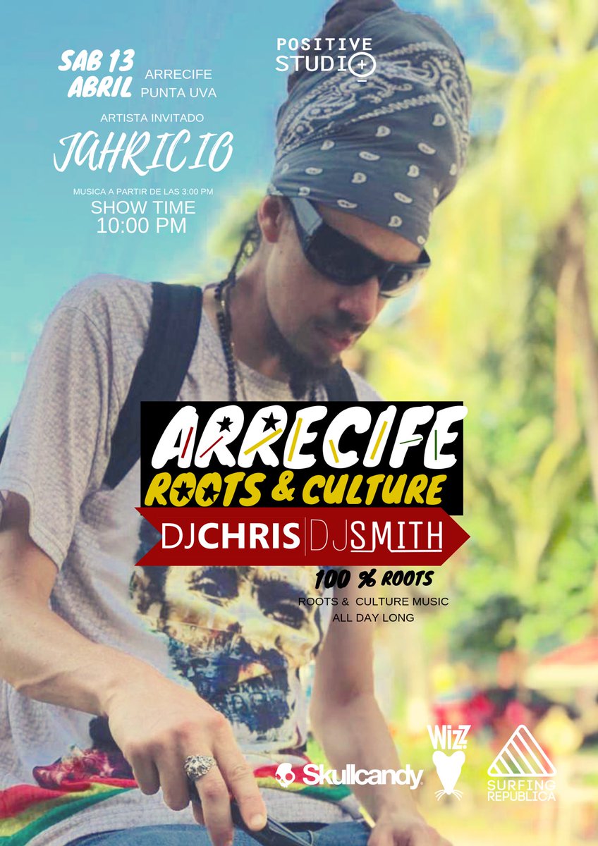 Sab 13 | ARRECIFE PUNTA UVA | MUSIC ALL DAY LONG 
SHOW TIME 10 pm 🔥 <a href="/DJChris_cr/">DJ Chris</a> #djsmith #jahricio