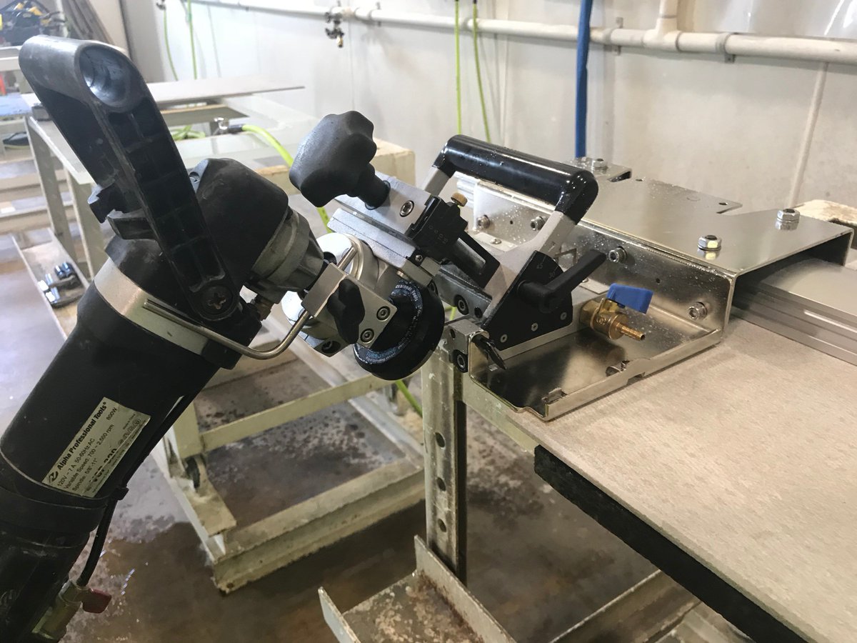 alphaprotools's tweet photo. Interested in seeing a Live Demonstration for the Beveling Base - Miter Grind? Stop by the Stone Fabricators Alliance (SFA) Case Booth #5672 to day at 3pm to see the new tool in action.
#alphaprotools #mitercut #stonegrinding https://t.co/CBHWmZOjCR