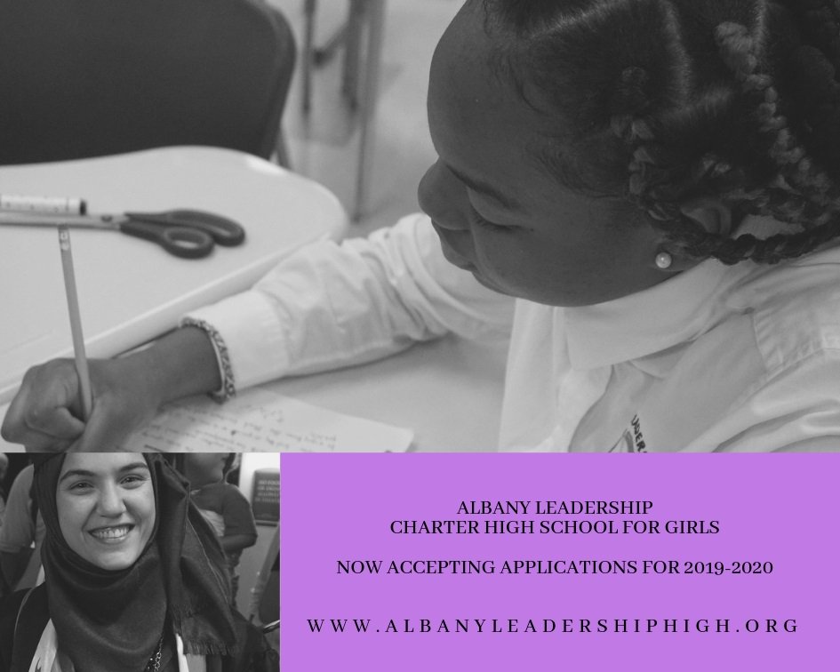 Just a reminder that all current students must complete the re- enrollment form and parent survey. Contact us at (518)694-5300 to learn more about how you can complete this form today. albanyleadershiphigh.org 
#SaveHerSeat #OurSchoolOurChoice