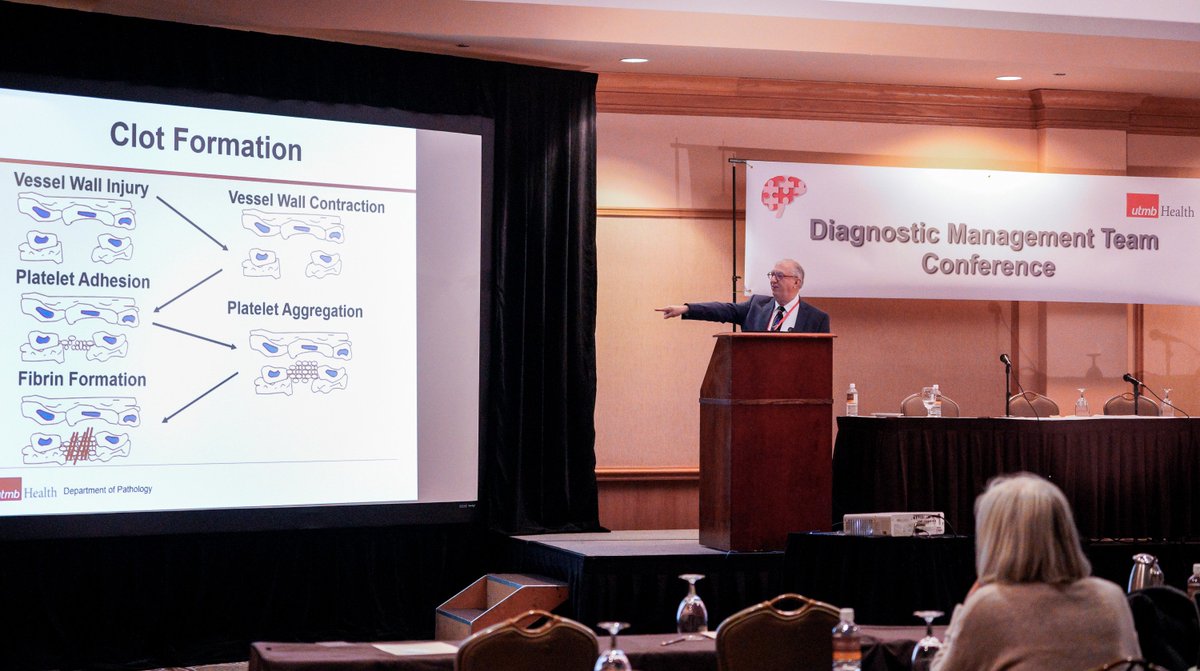 Diagnostic Management Teams are expert groups that work together to ensure correct diagnoses in complex patient cases. UTMB Pathology Chair <a href="/laposata_mike/">Mike Laposata, MD, PhD</a> has had such success with this approach, he launched the  <a href="/dmt_conference/">DMT Conference</a> three years ago. Read more: facebook.com/notes/utmb-off…
