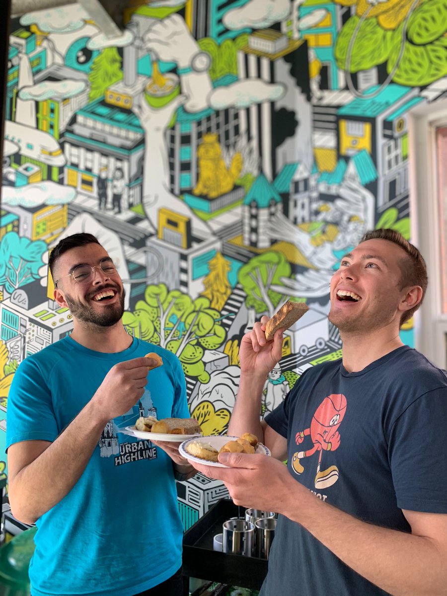 GetJobber's tweet photo. Our 3-day Bake Off to raise money for @RHAConnects at #JobberHQ &amp; #JobberTO continues. Today we're trying various breads baked by members of the Jobber team. https://t.co/1qzUO7JyIj