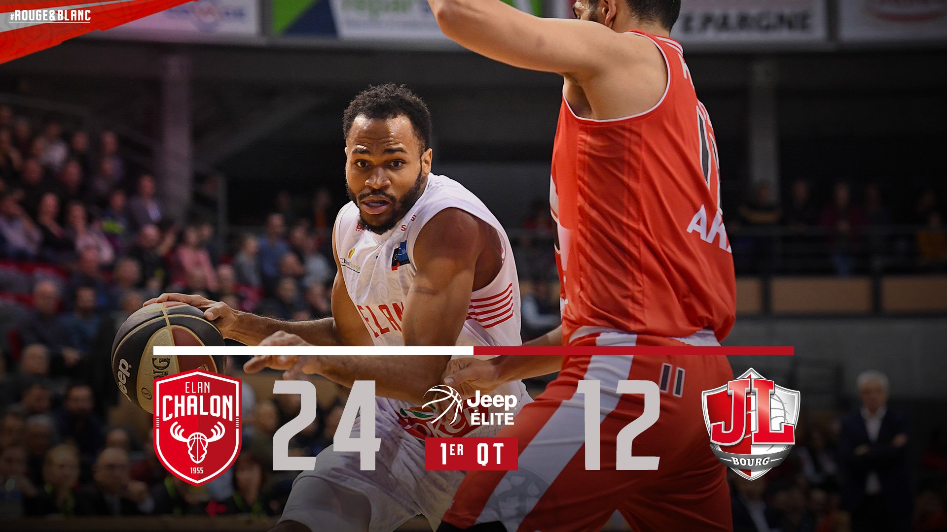 Elan Chalon on Twitter: "🚨 LIVE 🏀 Fin du 1er QT : Elan Chalon 24-12