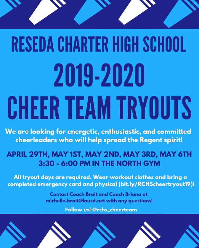 Excited to grow our @ResedaCharter Cheer family! @melanieawelsh @pcastanedaRCHS @AliseCayen #competitivecheer #resedacharter