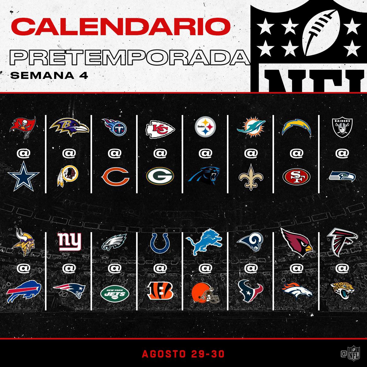 Hay calendario, repetimos YA HAY CALENDARIO DE PRETEMPORADA 🤯🔥

Ve guardando las fechas para ver a tu equipo 🗓🏈
#NFLMX