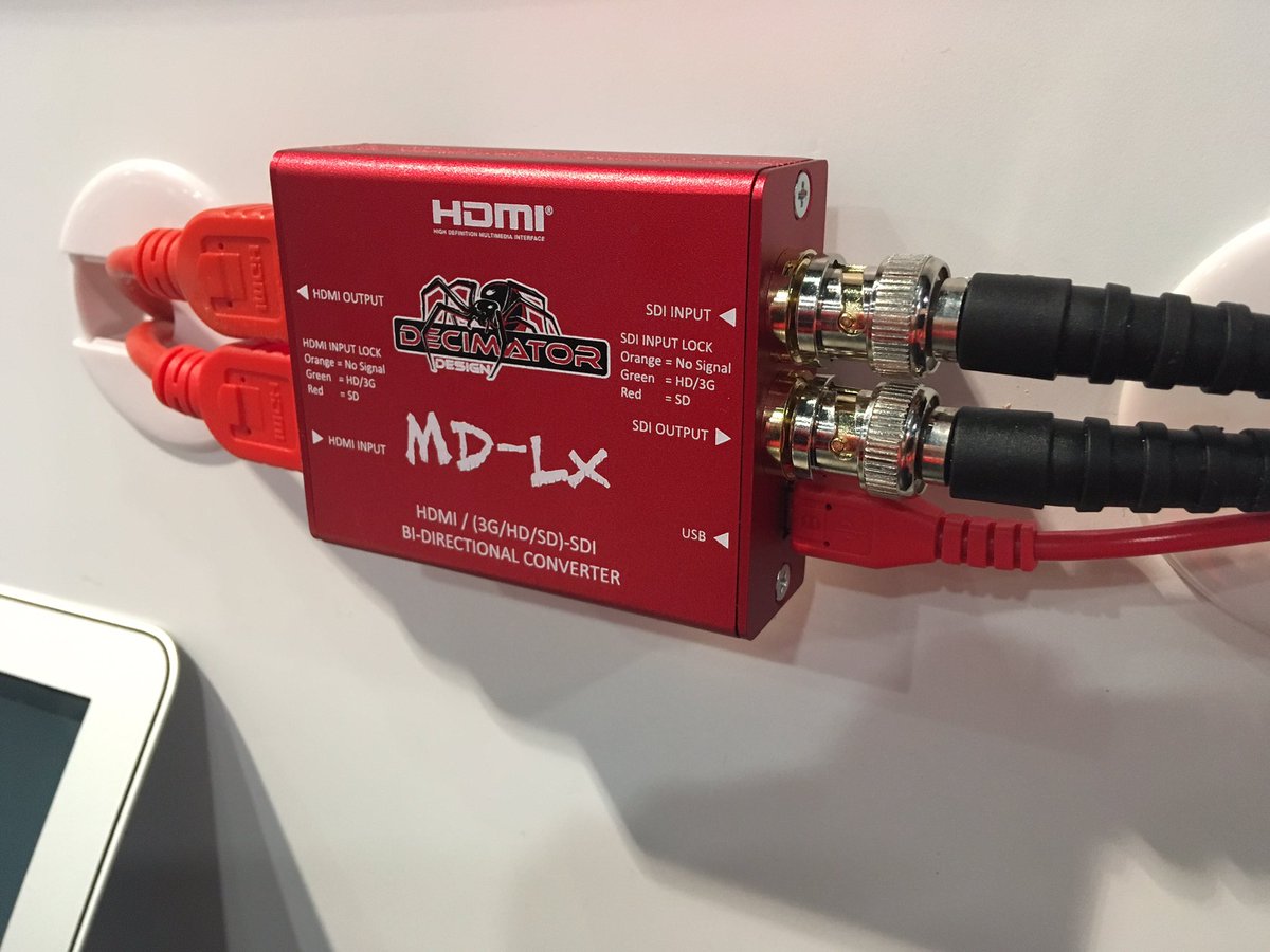 MatrixVideoMVCC's tweet image. @NABShow awesome design to a #hdmi bi-directional converter??  #decimator