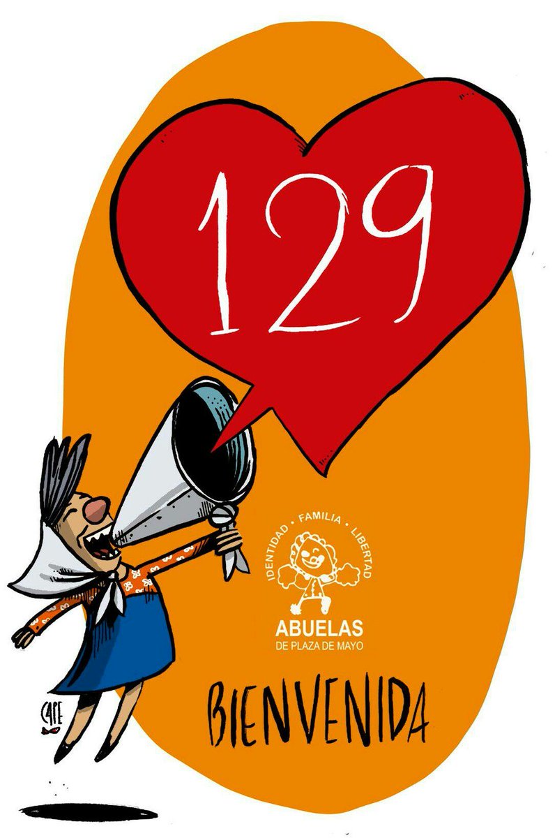 129 abrazos. 
129 identidades restituidas. 
Las Abuelas de Plaza de Mayo
con su lucha mantienen viva la memoria, la verdad y la justicia. Felicitaciones! <a href="/abuelasdifusion/">Abuelas de Plaza de Mayo</a> #Nieta129

abuelas.org.ar/noticia/felici…

Bienvenida #Hermana129
La Memoria vence al olvido 
#ElAmorVenceAlOdio