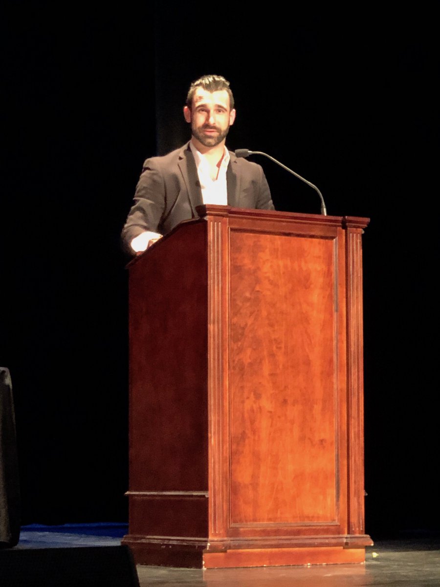 Keynote Speaker Jonathan Watt from Hendrick Manufacturing addresses #WSCMNE attendees on STEM education in #manufacturing.