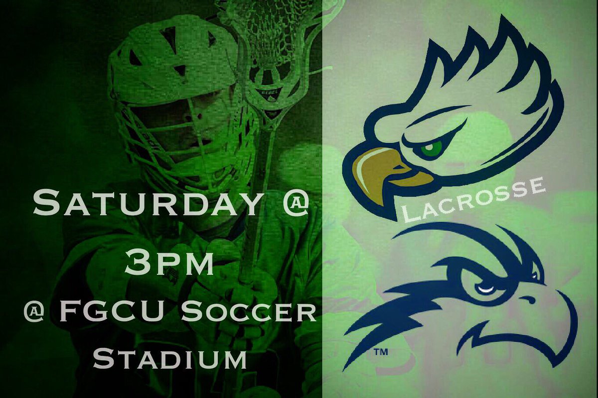 fgcuLAX's tweet photo. Get to play at the big stage this weekend! Last time we played in the stadium it was a packed house, let’s see what y’all got!🦅🦅 https://t.co/j5pUociR0y