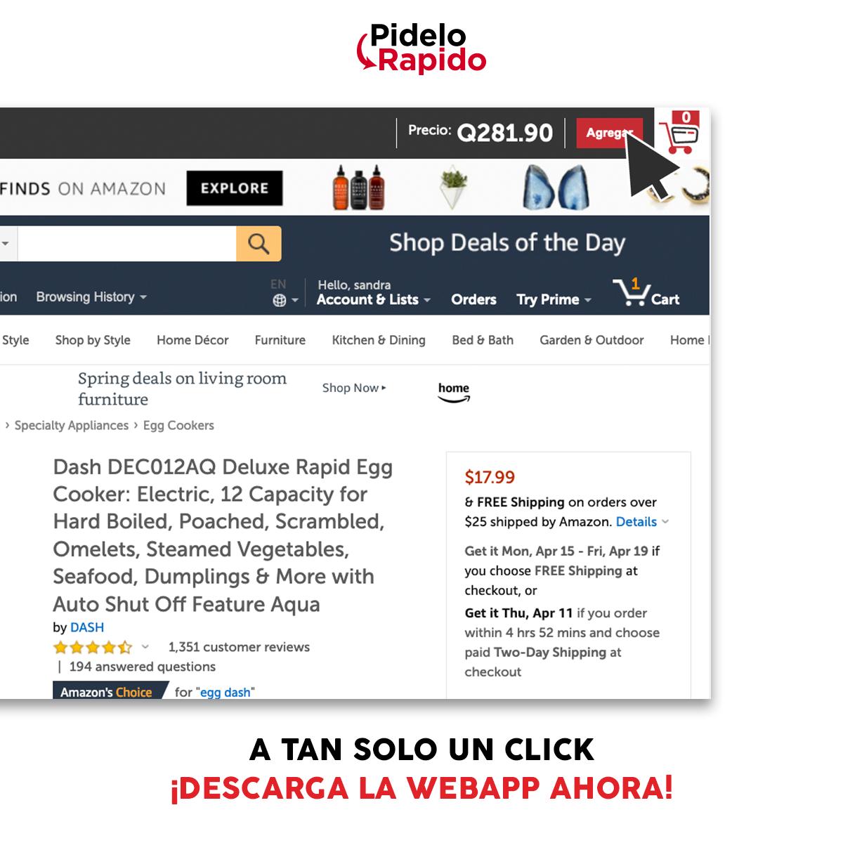 ¡Tan fácil con solo hacer un click! 

Instala nuestra Webapp en tu computadora y agrega tu artículo favorito desde las tiendas seleccionadas AQUÍ: prdo.me/2wlA5sV