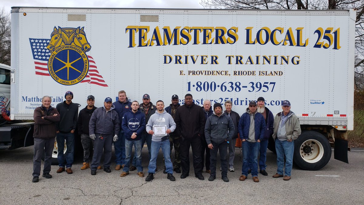 Local251Drivers's tweet photo. Another RJRI grad Ray Vingi who passed his rd test on the 1st try! Through the @RealJobsRI
funding, Ray will be driving for another 1 of our local @Teamster employers, Tourtellot. 
#itsworking thanks to the @RI_DLT and the forward thinking of @GovRaimondo

https://t.co/E1ioEd1KyK https://t.co/gJCUm57JXV